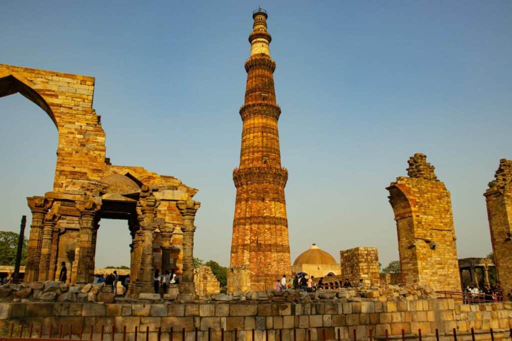 Qutub minar is one of the best places to visit in Delhi.